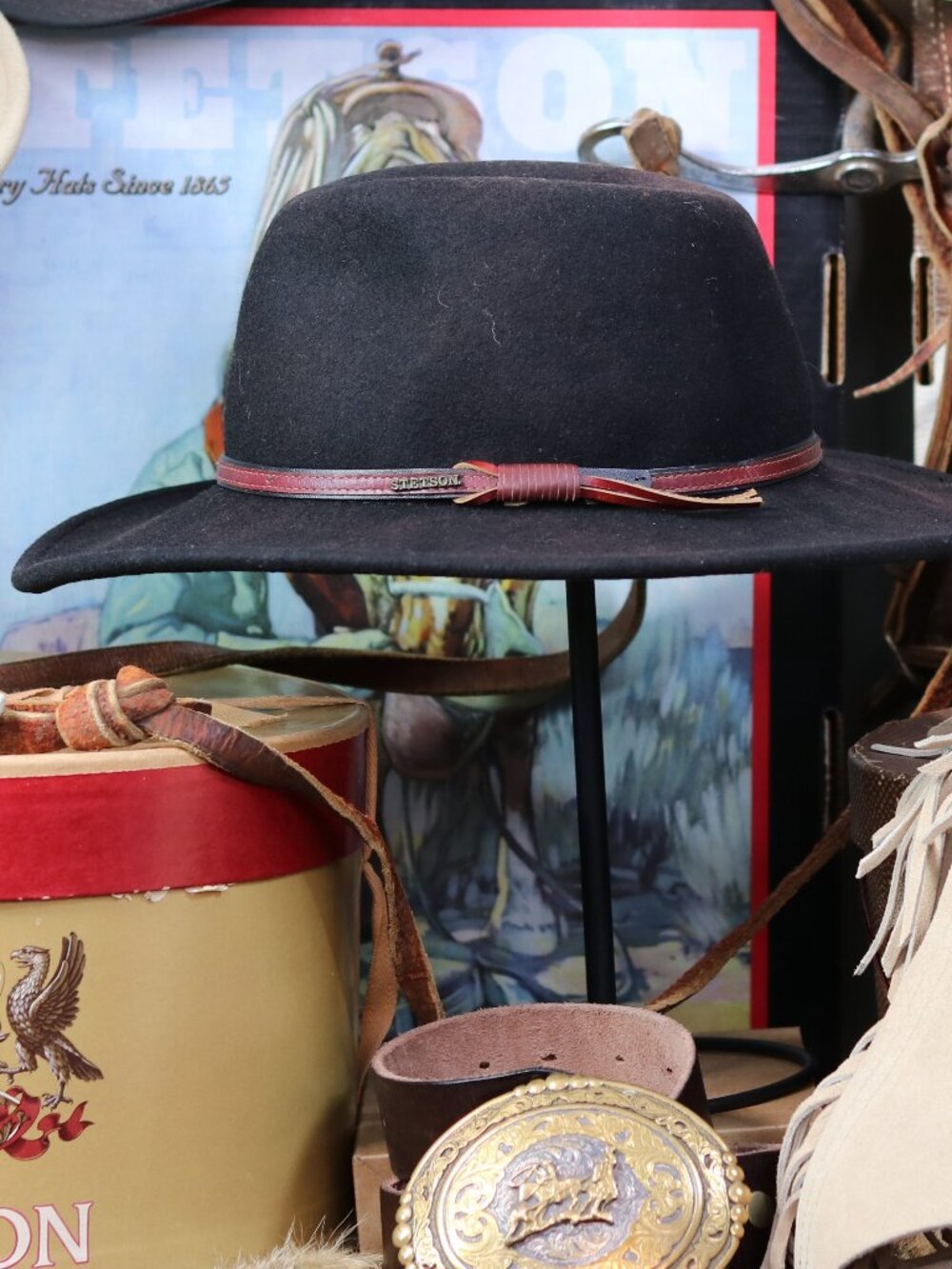 Stetson Wool crushable backpack friendly hat